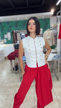 Ivory Tailored Gold Vest