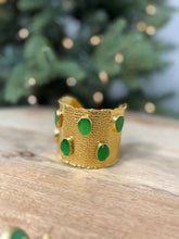 Turkia Gold & Green Bangle