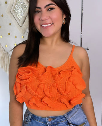 Knit Orange Top