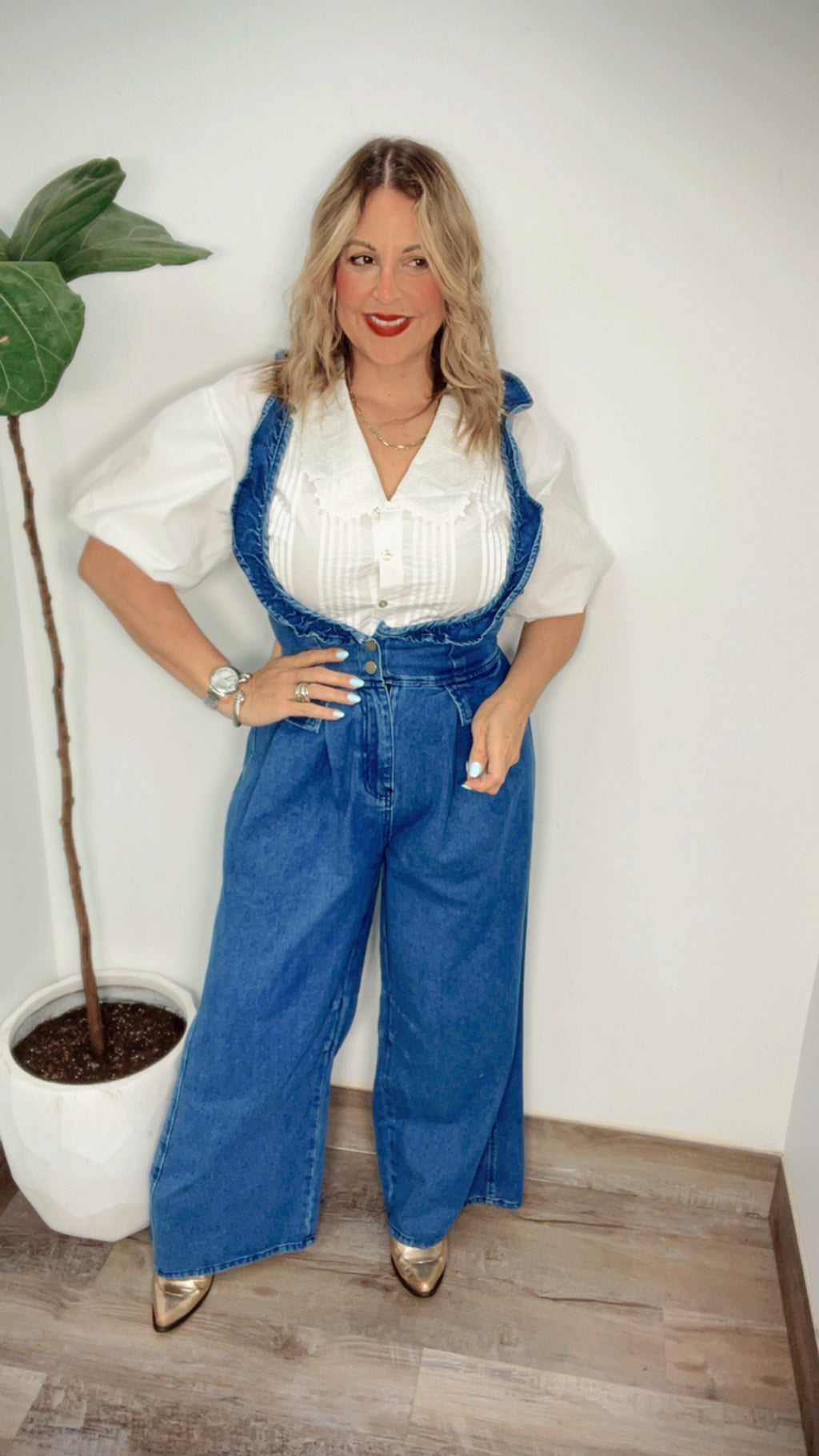 Denim One Piece Jumpsuit