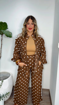 Espresso Polka Dot Set
