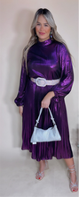 Violet Metallic Dress
