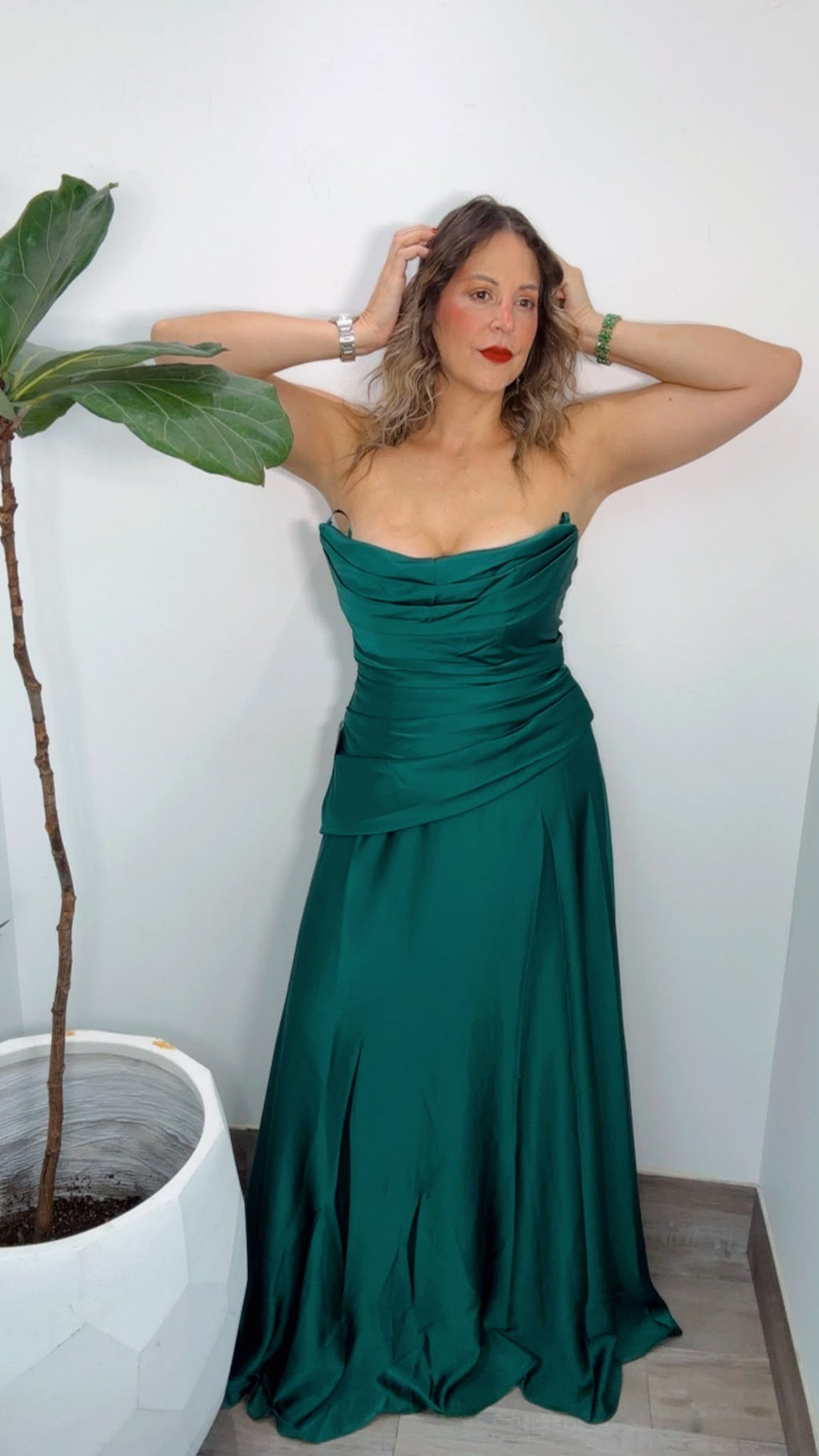 Hunter Green Formal Dress