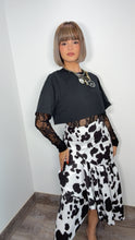 Cow Print Wrap Around Skirt