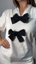 Ivory Puff Bows Dress