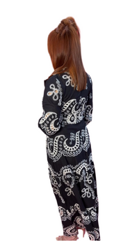 Embroidery Black & Nude Set