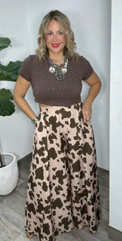 Cow Print Palazzo
