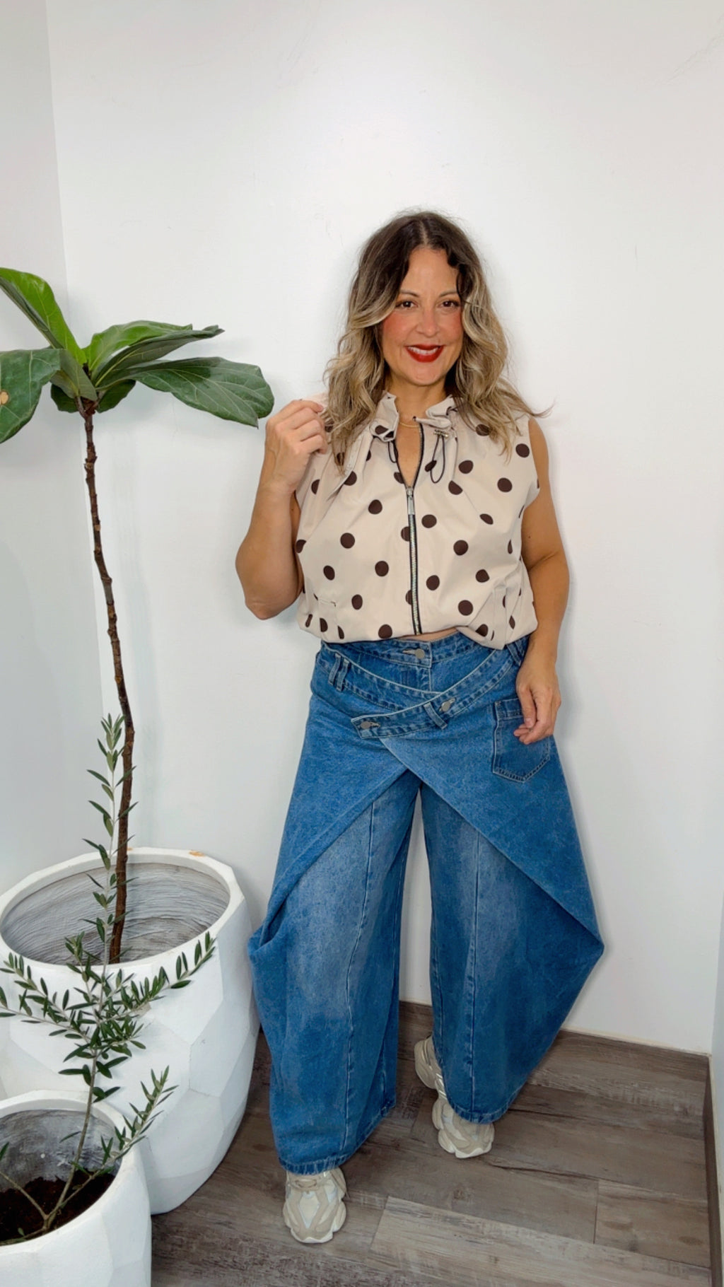 Denim Skant Wide Leg Jean