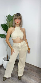 WELTiTA !!! Snails Crochet Top & Pant Set
