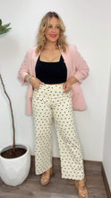 Polka Dot  Ivory Denim Pants