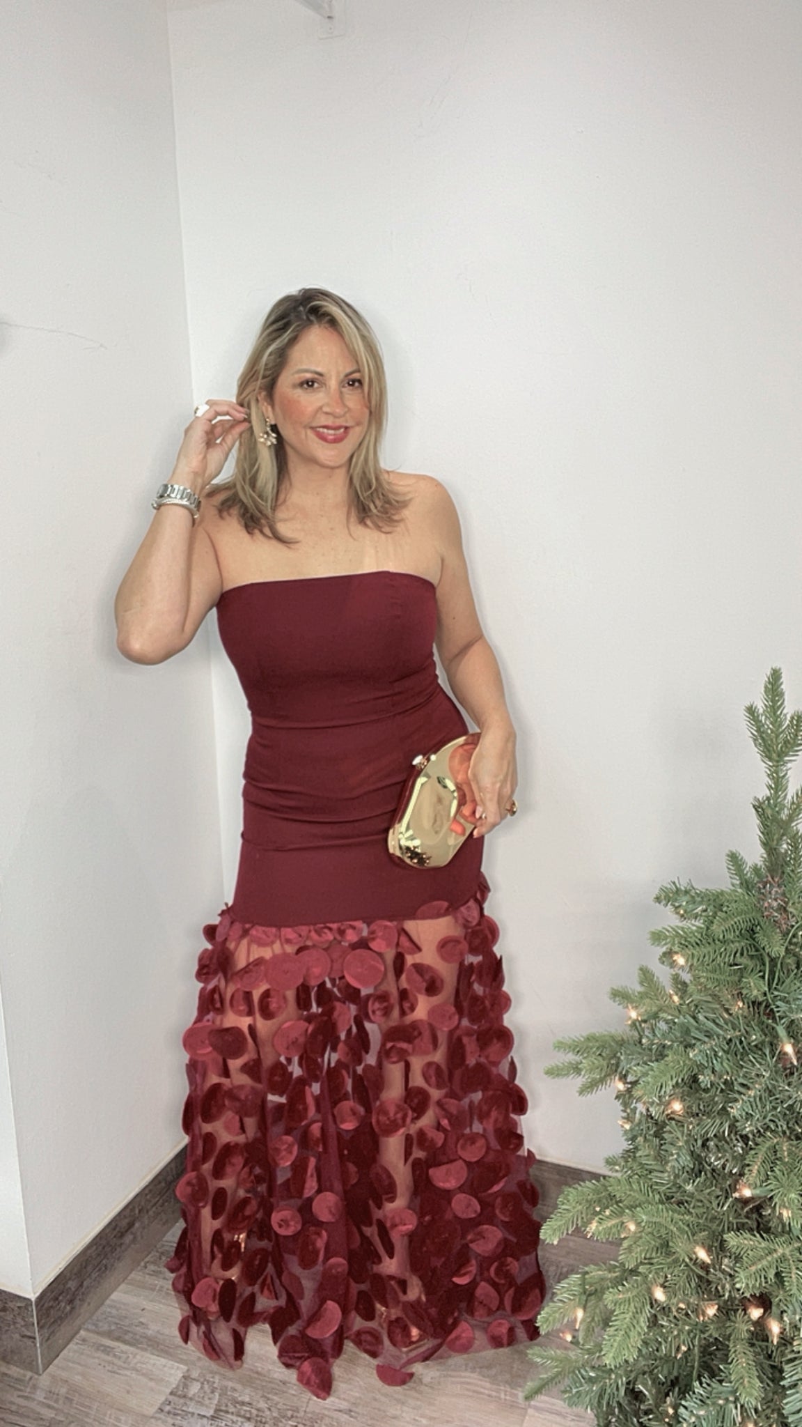 Velvet Circle Maxi Dress