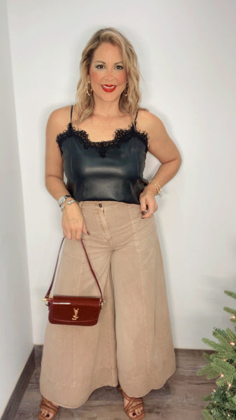 Desert Nude Palazzo Pants