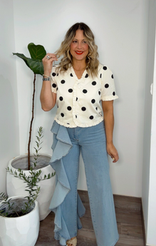 Ruffle Statement Jeans