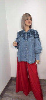 Denim Chic Blouse