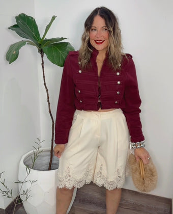 Burgundy Napoleón Jacket