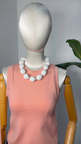 White Luxe Statement Necklace
