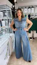 Light Blue Palazzo Denim Jumpsuit