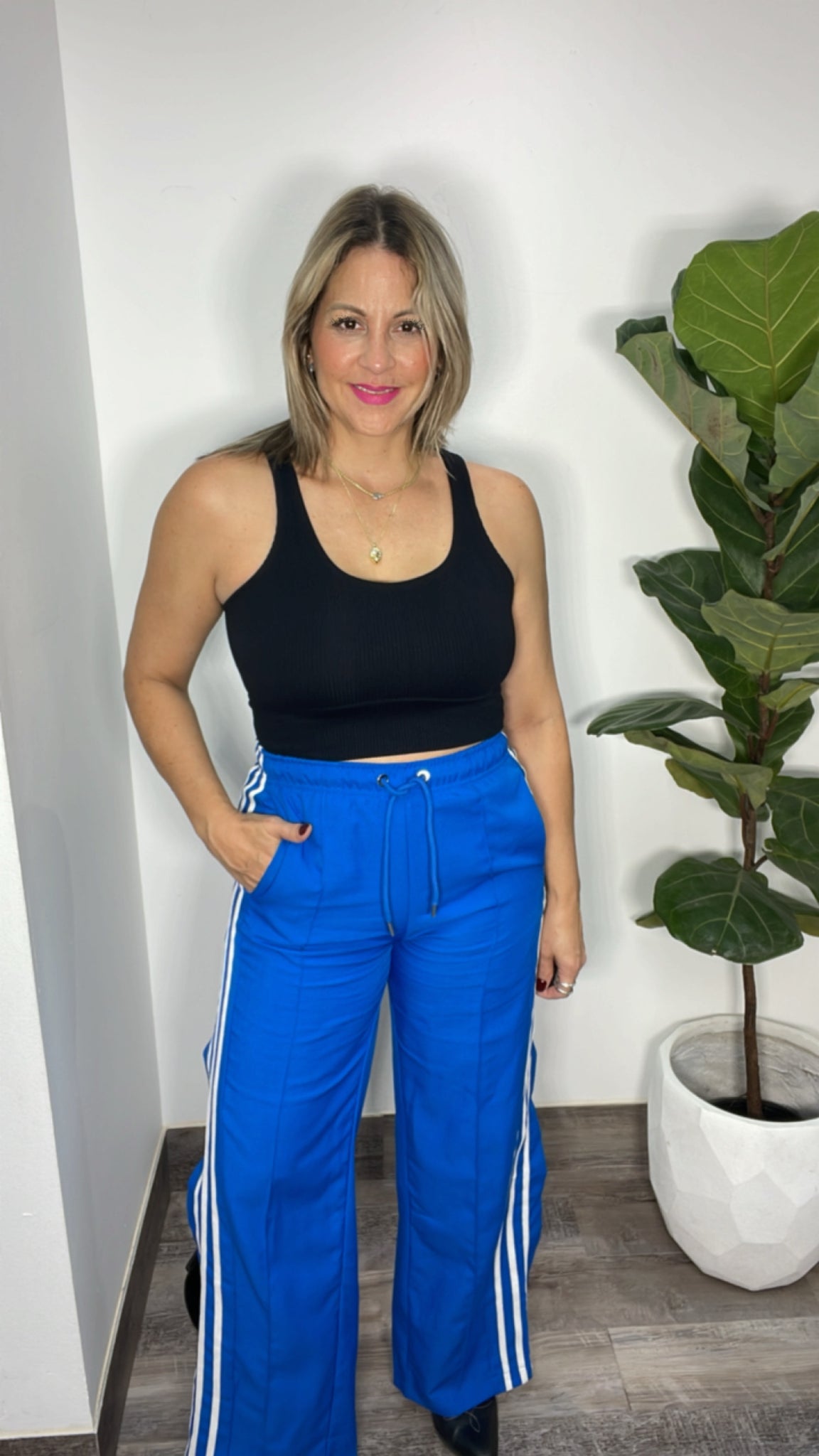 Blue Side Open Pant