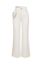 Ivory Bow Statement Denim