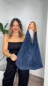 Navy Leather Italy Bag