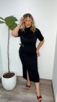 Styled With Confidence Midi Dress (Gracia Black)