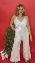 White Christmas Lace Jumpsuit