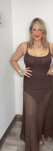 Walnut Plissé Dress