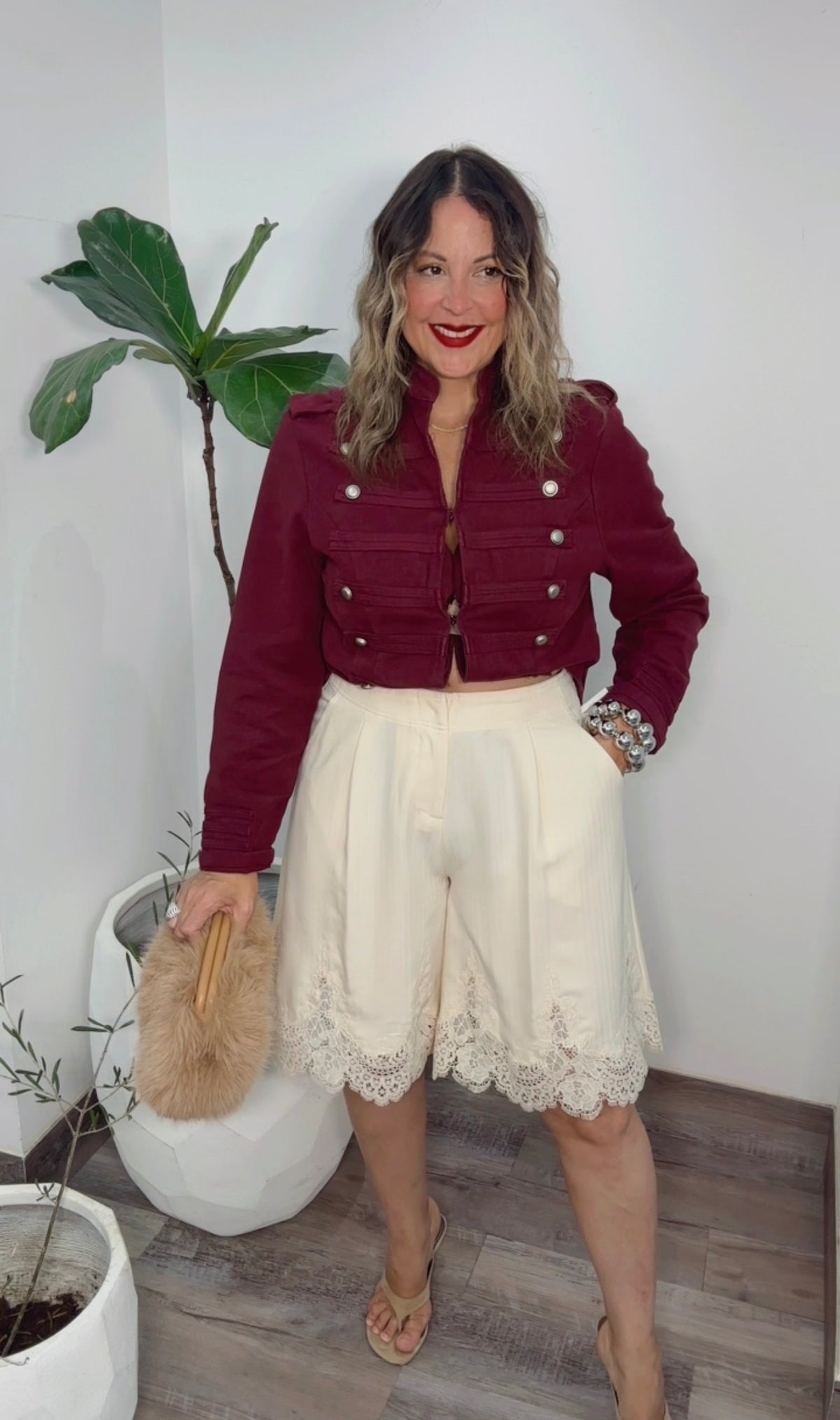 Burgundy Napoleón Jacket