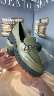 Olive Mocasines