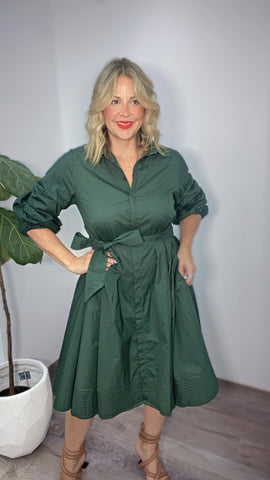 Gracia Hunter Green Dress