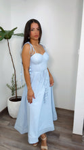 Blue in Blue Midi Dress
