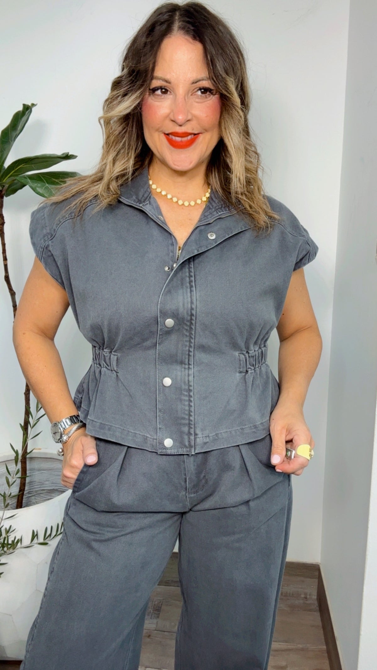 Urban Charcoal Denim Set