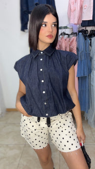 Denim Breeze Top