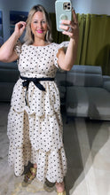 Creme Polka Dot Maxi Dress