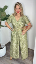Green Palm Jumpsuit