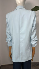Ice Blue Workday Chic Blazer