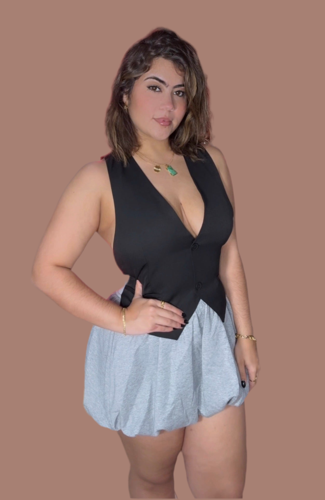 Black Denim Vest