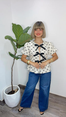 Bow Ivorry Blouse
