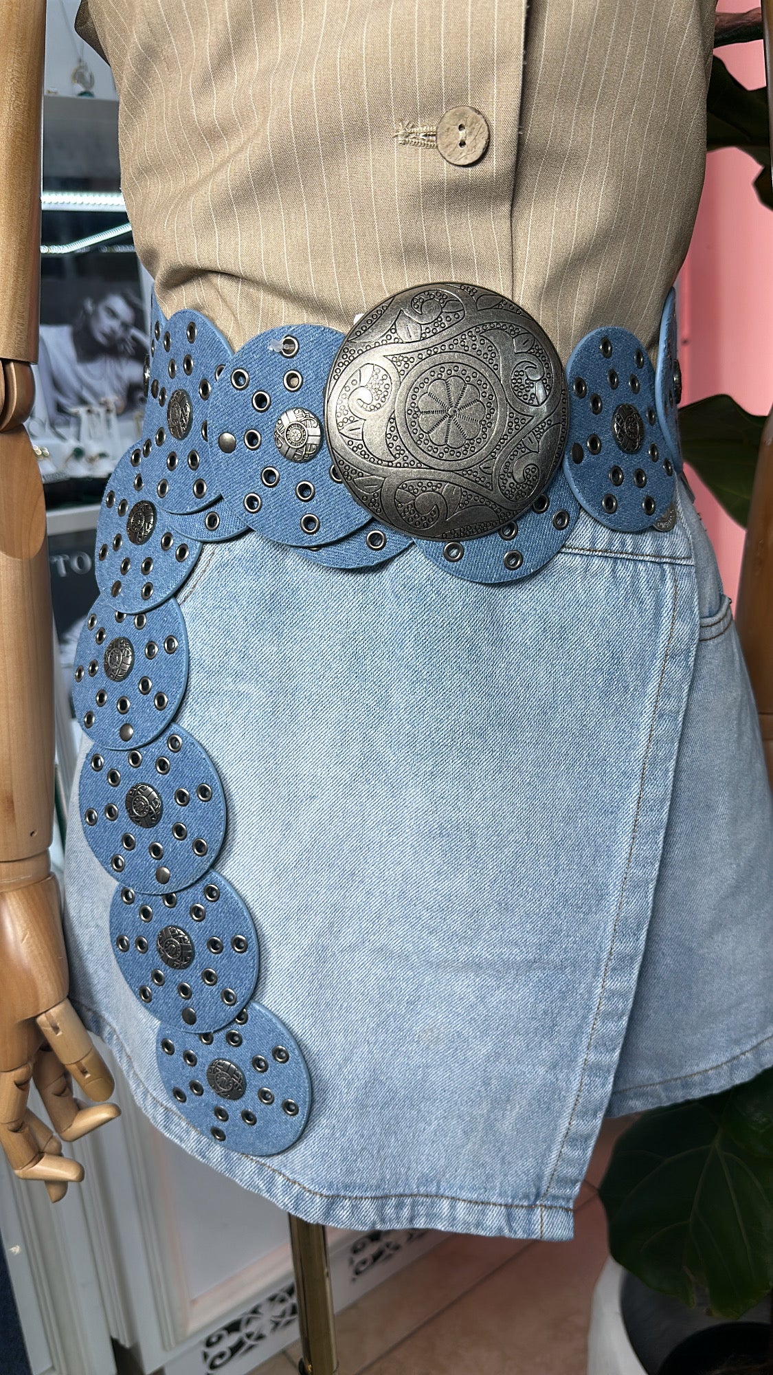 Light Denim Boho Belt