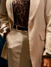 Cow Beige Blazers Set