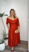 Lady in Red Midi Dress