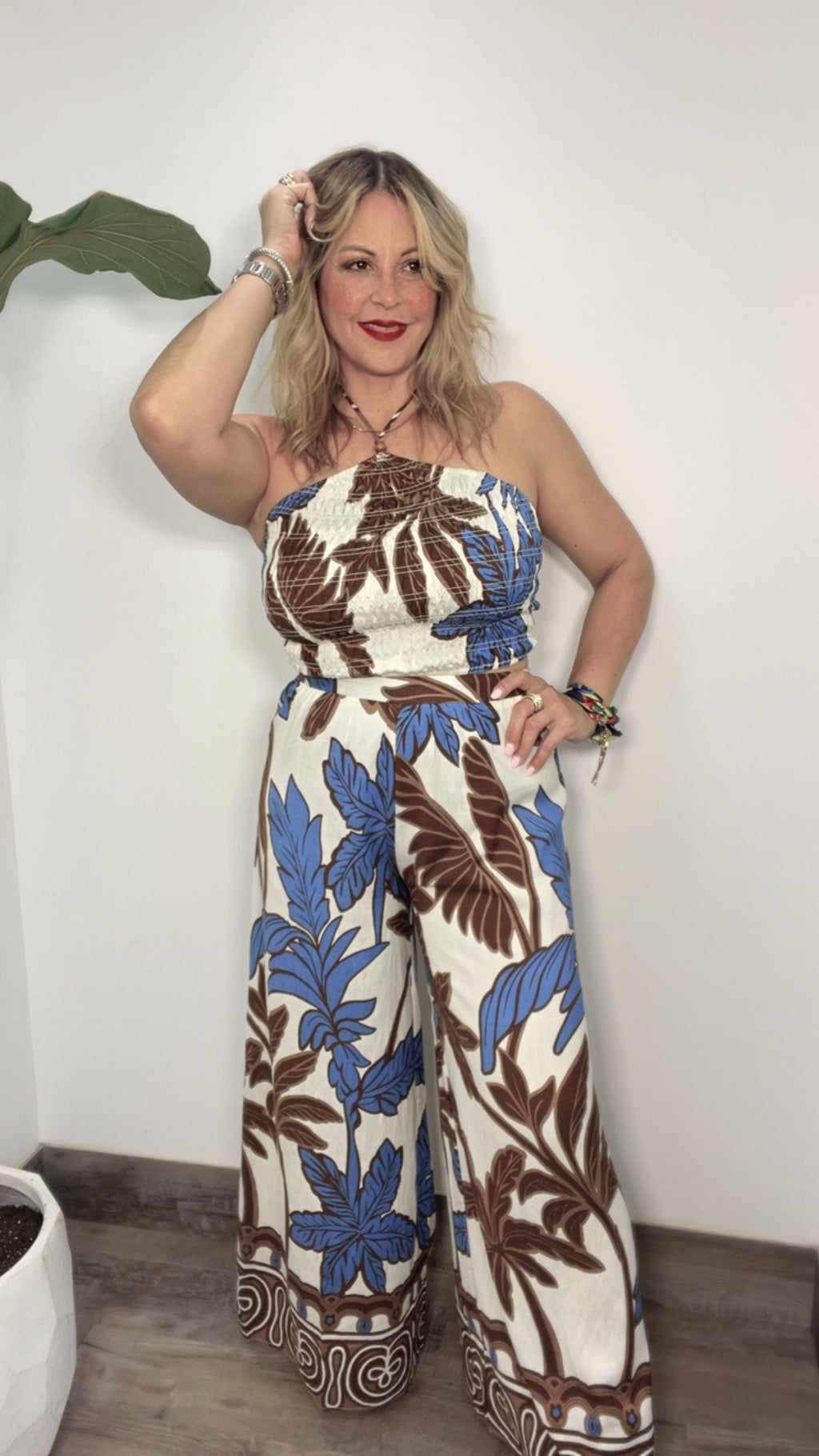 Blue Palm Luxe Set