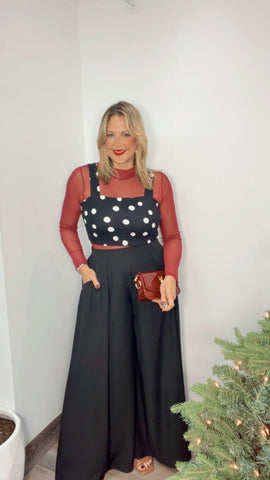 Classic Noir Palazzo Pants