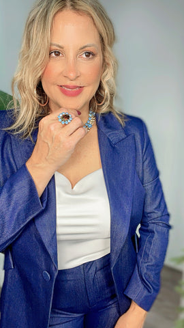 TOVA Denim Ring