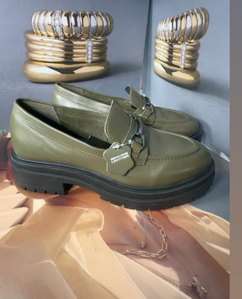 Olive Mocasines
