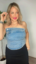Denim  Top Bustier