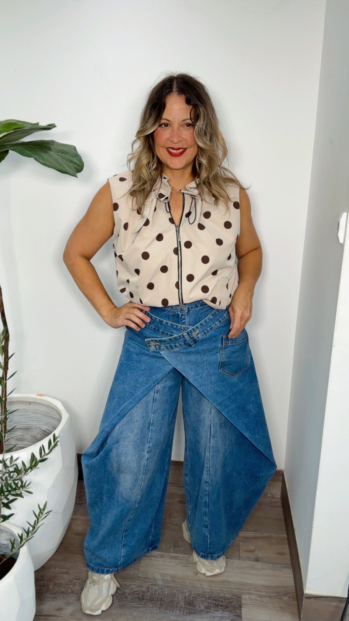 Denim Skant Wide Leg Jean