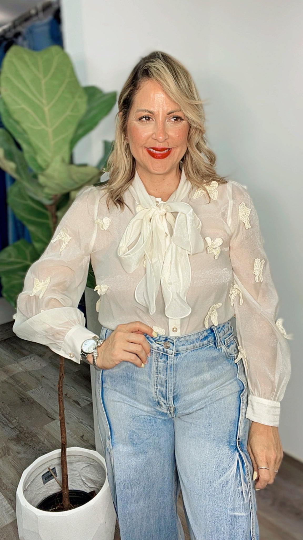Ivorry Butterfly Dream Blouse