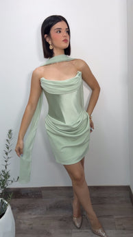 Sage Corset Dress