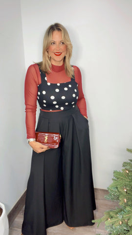 Classic Noir Palazzo Pants